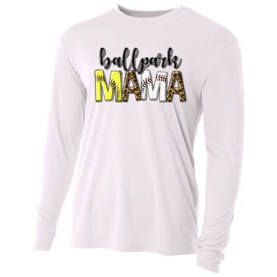 BallPark Mom Mama Baseball Softball Mother's Day Cooling Performance Long Sleeve Crew