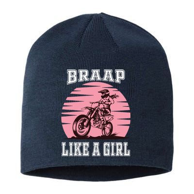 Braap Motorcycle Motocross Shirts Dirt Bike Sustainable Beanie