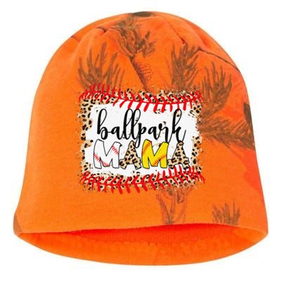 BallPark Mom Mama Baseball Softball Mother's Day Bleached Kati - Camo Knit Beanie