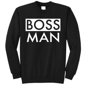 Boss Man Matching Family Couple Portrait Husband Dad Sweatshirt