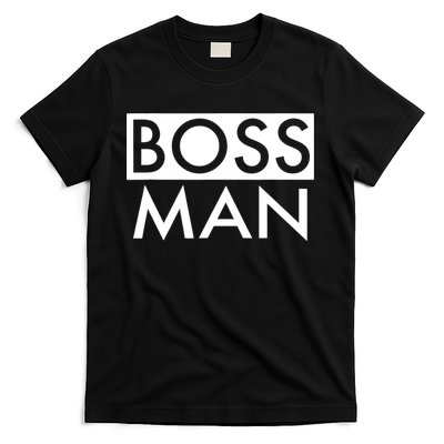 Boss Man Matching Family Couple Portrait Husband Dad T-Shirt