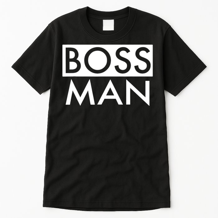 Boss Man Matching Family Couple Portrait Husband Dad Tall T-Shirt