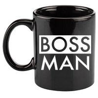 Boss Man Matching Family Couple Portrait Husband Dad 11oz C Handle Ceramic Mug