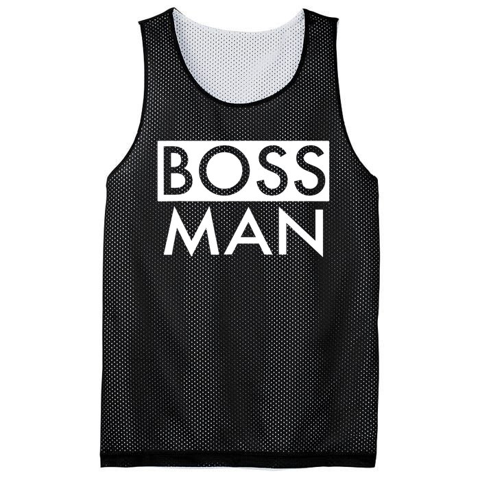 Boss Man Matching Family Couple Portrait Husband Dad Mesh Reversible Basketball Jersey Tank