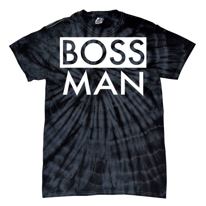 Boss Man Matching Family Couple Portrait Husband Dad Tie-Dye T-Shirt