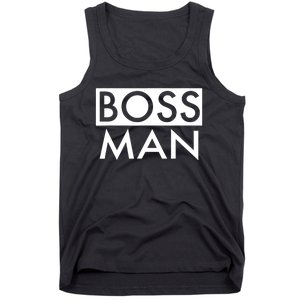 Boss Man Matching Family Couple Portrait Husband Dad Tank Top