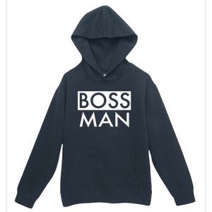 Boss Man Matching Family Couple Portrait Husband Dad Urban Pullover Hoodie