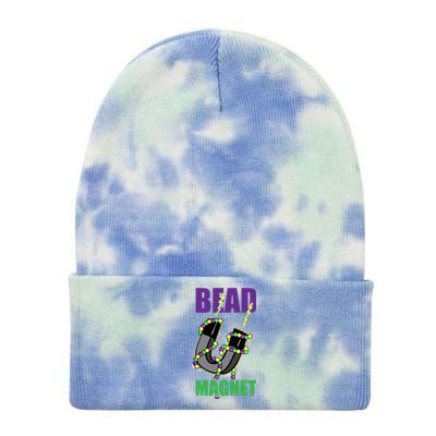 Bead Magnet Mardi Gras Masquerade Carnival Festival Gift Tie Dye 12in Knit Beanie