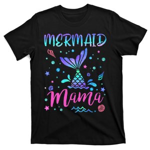 Birthday Mermaid Mama Matching Family Bday Party Squad T-Shirt