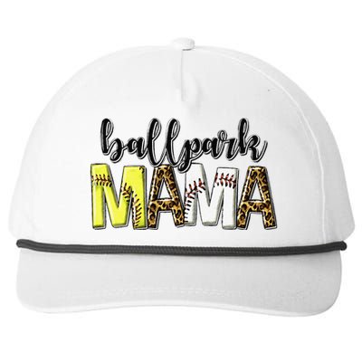 BallPark Mom Mama Baseball Softball Mother's Day Snapback Five-Panel Rope Hat