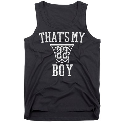 Basketball Mom My  Basketball Number 22 Jersey Tank Top