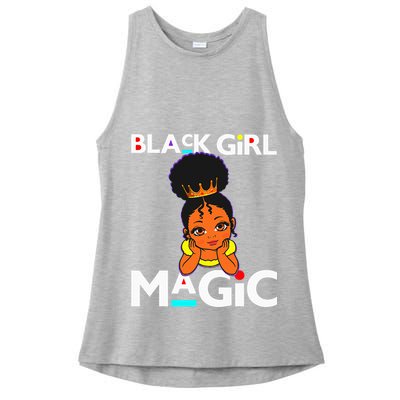 Black Magic Melanin Poppin Ladies PosiCharge Tri-Blend Wicking Tank