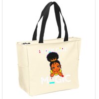 Black Magic Melanin Poppin Zip Tote Bag