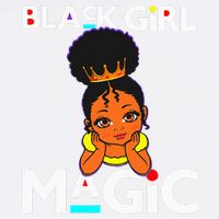 Black Magic Melanin Poppin Flat Bill Trucker Hat
