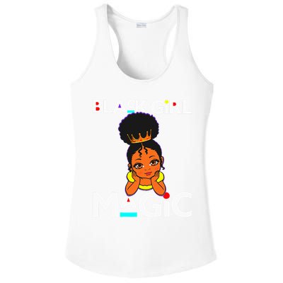 Black Magic Melanin Poppin Ladies PosiCharge Competitor Racerback Tank