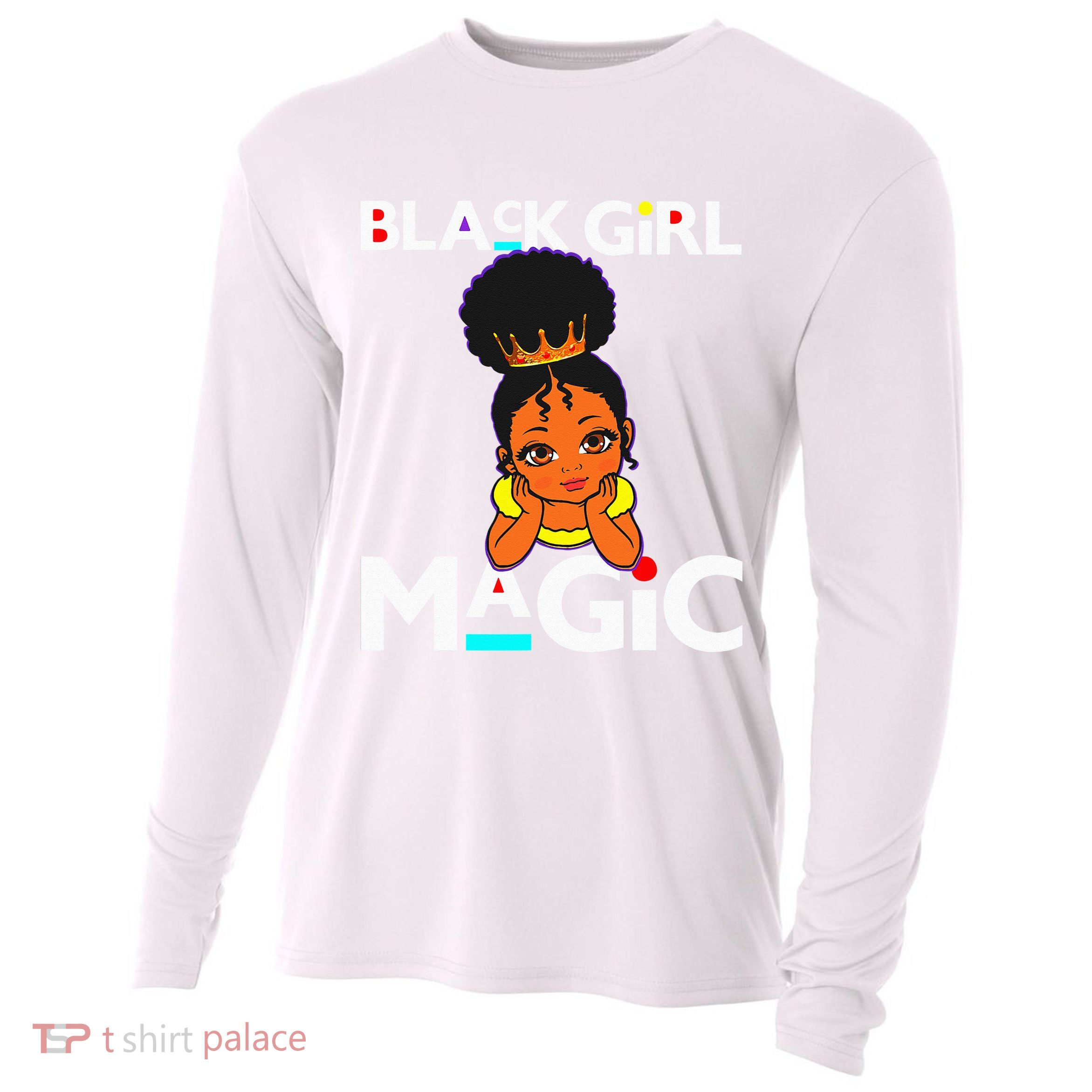 Black Magic Melanin Poppin Cooling Performance Long Sleeve Crew