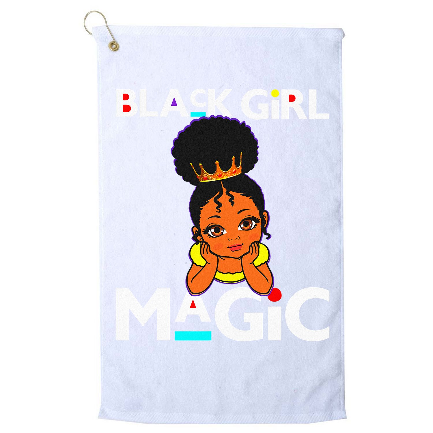 Black Magic Melanin Poppin Golf Towel
