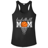 Basketball Mom Mother Leopard Basketball Hoop Net Game Day Ladies PosiCharge Competitor Racerback Tank