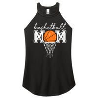 Basketball Mom Mother Leopard Basketball Hoop Net Game Day Women's Perfect Tri Rocker Tank