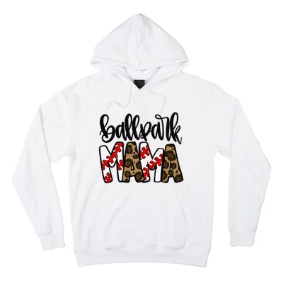 BallPark Mom Mama Baseball Softball Mother's Day Hoodie