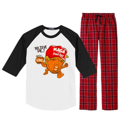 Believe Me Maga Fool Aid Funny Donald Trump Raglan Sleeve Pajama Set