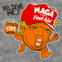 Believe Me Maga Fool Aid Funny Donald Trump Wool Snapback Cap