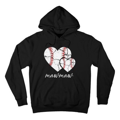 Baseball Mawmaw Mother's Day Baseball Gift Hoodie