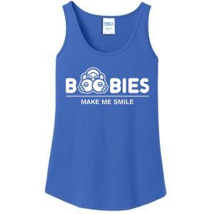 Boobies Make Me Smile Ladies Essential Tank