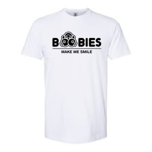 Boobies Make Me Smile Softstyle CVC T-Shirt