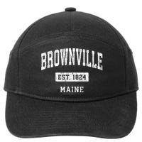 Brownville Maine Me Vintage Sports Established 7-Panel Snapback Hat