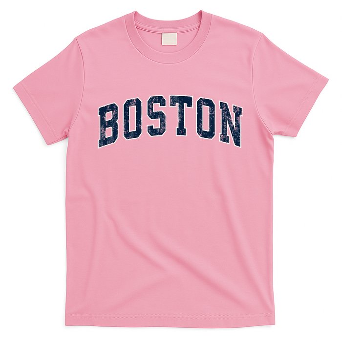 Boston Massachusetts Ma Vintage Sports Design N.A.V.Y T-Shirt