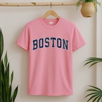 Boston Massachusetts Ma Vintage Sports Design N.A.V.Y T-Shirt