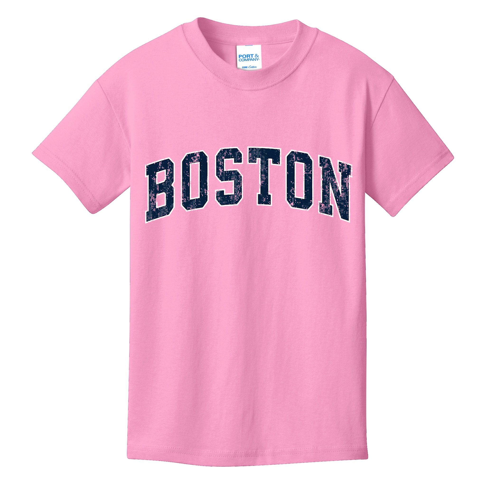 Boston Massachusetts Ma Vintage Sports Design N.A.V.Y Kids T-Shirt