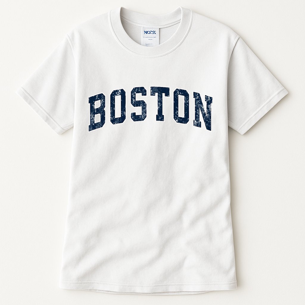 Boston Massachusetts Ma Vintage Sports Design N.A.V.Y Tall T-Shirt