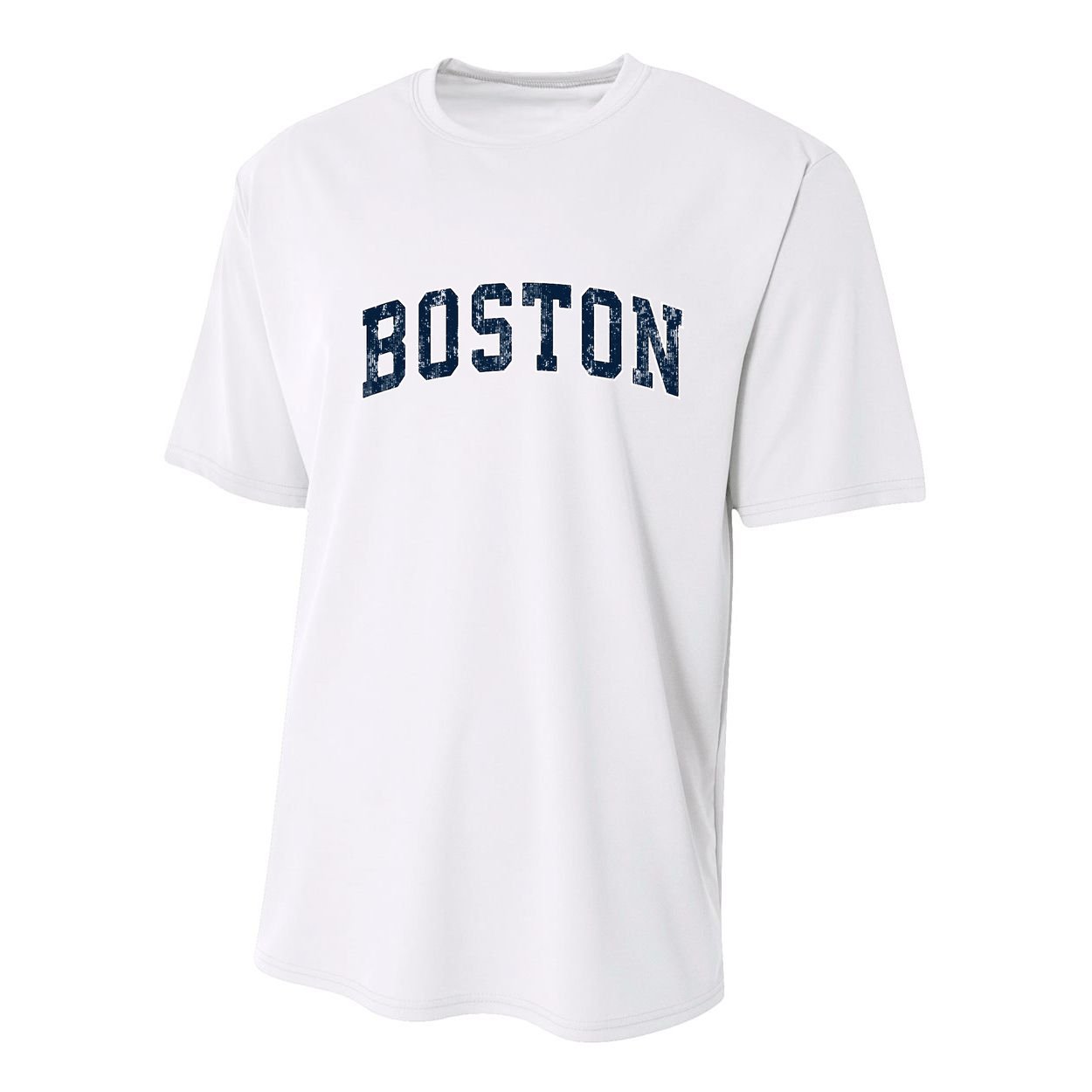 Boston Massachusetts Ma Vintage Sports Design N.A.V.Y Youth Performance Sprint T-Shirt