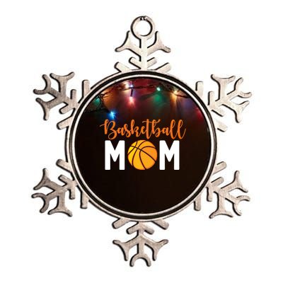 Basketball Mom Meaningful Gift Basketball Mother Cute Gift Metallic Star Ornament