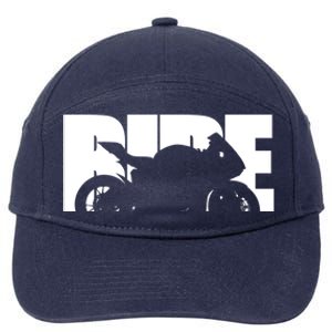 Bike Motorcyclist Motorcycle Rider Biker 7-Panel Snapback Hat