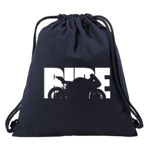 Bike Motorcyclist Motorcycle Rider Biker Drawstring Bag