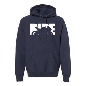 Bike Motorcyclist Motorcycle Rider Biker Premium Hoodie