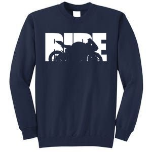 Bike Motorcyclist Motorcycle Rider Biker Tall Sweatshirt