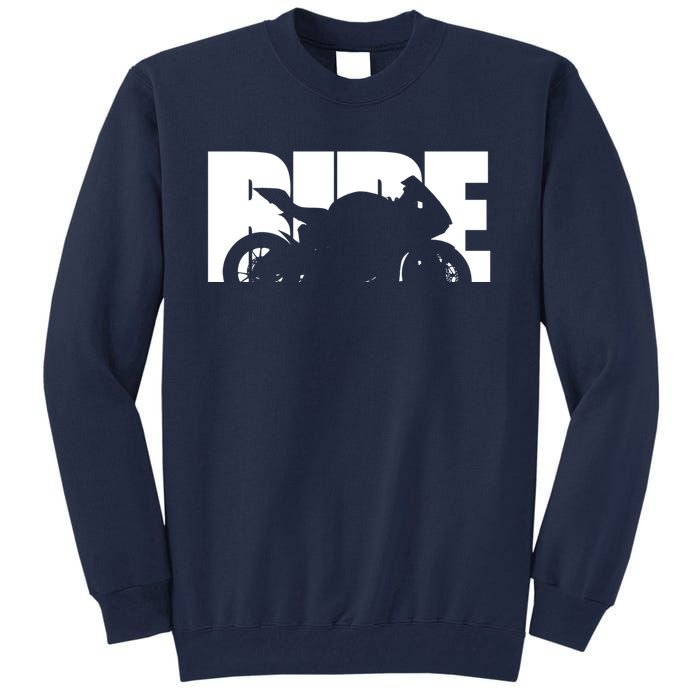 Bike Motorcyclist Motorcycle Rider Biker Tall Sweatshirt