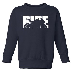 Bike Motorcyclist Motorcycle Rider Biker Toddler Sweatshirt