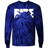 Bike Motorcyclist Motorcycle Rider Biker Tie-Dye Long Sleeve Shirt