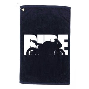 Bike Motorcyclist Motorcycle Rider Biker Platinum Collection Golf Towel