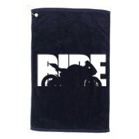 Bike Motorcyclist Motorcycle Rider Biker Platinum Collection Golf Towel