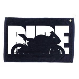 Bike Motorcyclist Motorcycle Rider Biker Grommeted Golf Towel