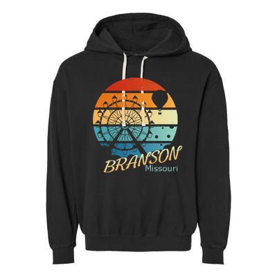 Branson Missouri Mo Vacation Souvenir Garment-Dyed Fleece Hoodie