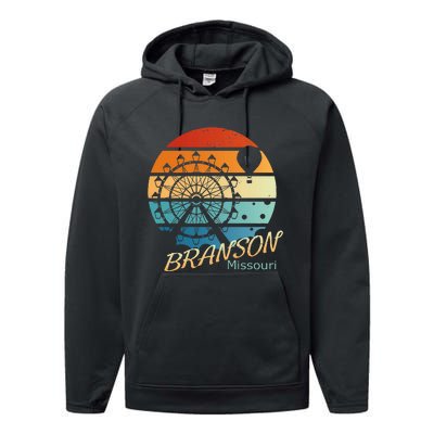 Branson Missouri Mo Vacation Souvenir Performance Fleece Hoodie