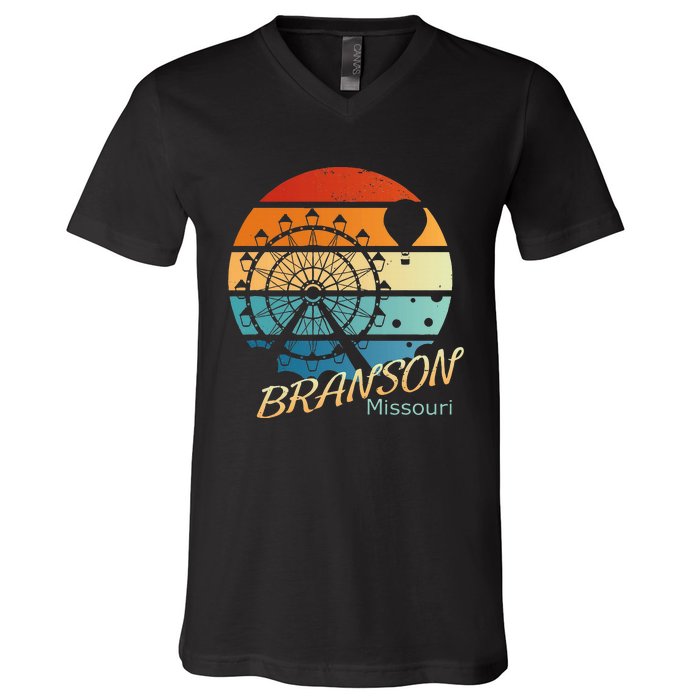 Branson Missouri Mo Vacation Souvenir V-Neck T-Shirt