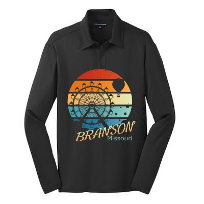 Branson Missouri Mo Vacation Souvenir Silk Touch Performance Long Sleeve Polo